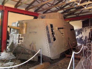 Der erste Panzer, der gebaut wurde, steht im Panzermuseum Munster.
